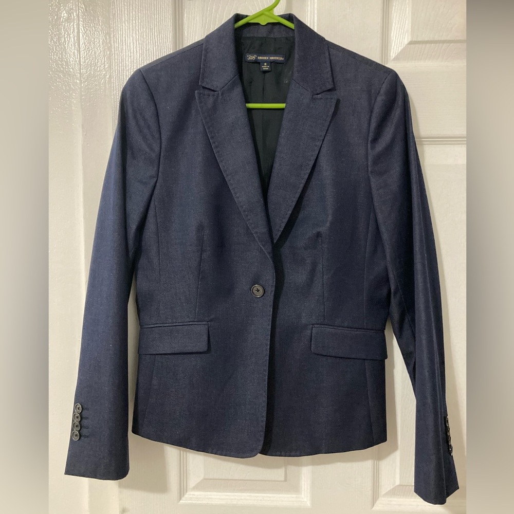 Brooks Brothers women wool jacket navy - Size 8